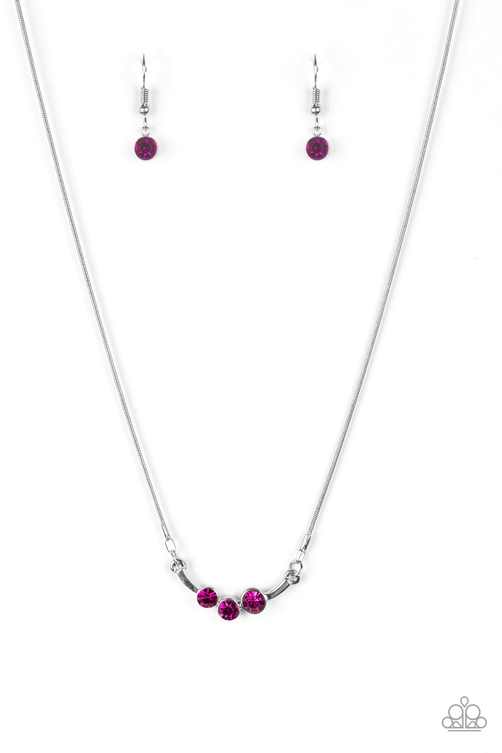 Paparazzi Sparkling Stargazer - Pink Necklace