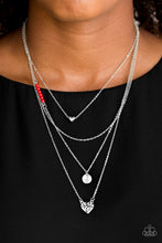 Load image into Gallery viewer, Paparazzi Gypsy Heart - Red Necklace
