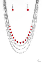 Load image into Gallery viewer, Paparazzi Extravagant Elegance - Red Necklace
