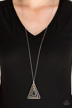 Load image into Gallery viewer, Paparazzi TRI Harder - Silver Necklace
