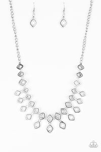 Paparazzi Geocentric - Silver Necklace
