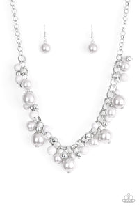 Paparazzi The Upstater - Silver Necklace