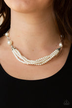 Load image into Gallery viewer, Paparazzi One-WOMAN Show - White Necklace
