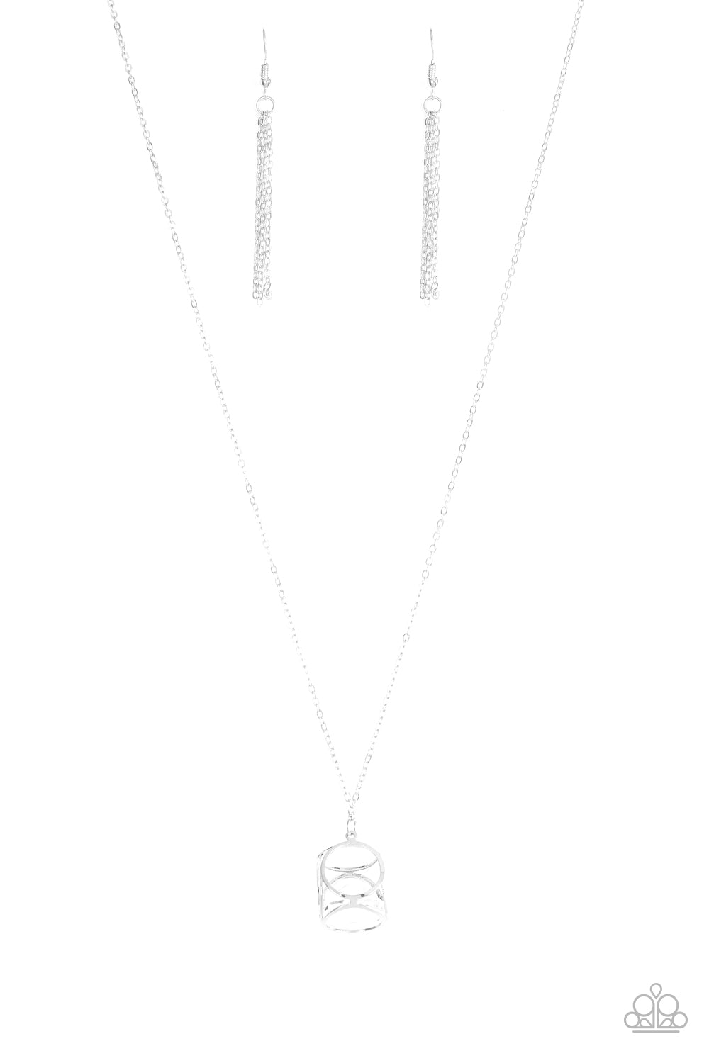 Paparazzi Pandoras Box - White Necklace