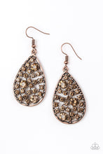 Load image into Gallery viewer, Paparazzi GLOW With The Flow - Copper Earring
