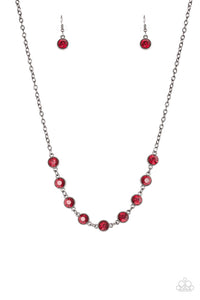 Paparazzi Starlit Socials - Red Necklace