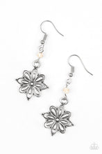 Load image into Gallery viewer, Paparazzi Cactus Blossom - White Earrings
