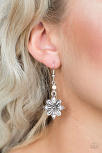 Load image into Gallery viewer, Paparazzi Cactus Blossom - White Earrings

