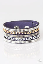 Load image into Gallery viewer, Paparazzi Fashion Fiend - Blue Bracelet
