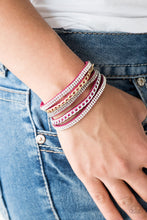 Load image into Gallery viewer, Paparazzi Fashion Fiend - Pink Bracelet
