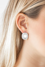 Load image into Gallery viewer, Paparazzi The Modern Monroe - White Earrings
