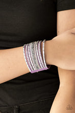 Load image into Gallery viewer, Paparazzi Rhinestone Rumble - Purple Bracelet
