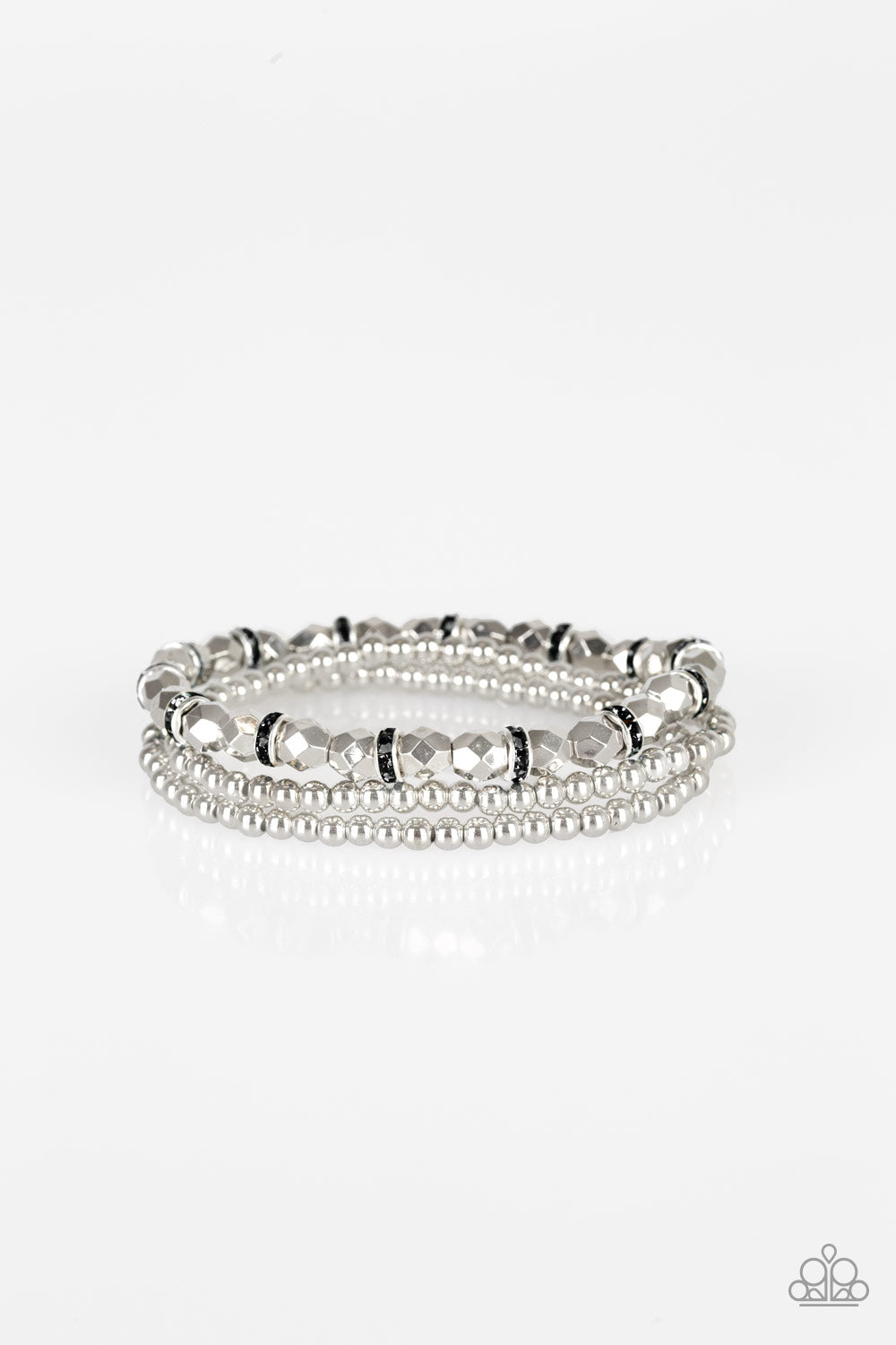 Paparazzi Let There BEAM Light - Black Bracelet