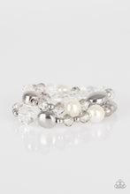Load image into Gallery viewer, Paparazzi Downtown Dazzle - White Bracelet
