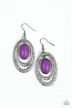 Load image into Gallery viewer, Paparazzi Seaside Spinster - Purple Earring

