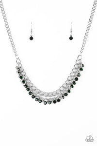 Paparazzi Glow and Grind - Green Necklace