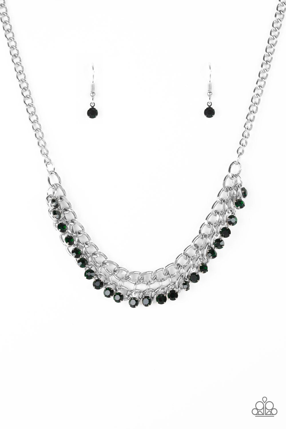 Paparazzi Glow and Grind - Green Necklace