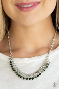 Paparazzi Glow and Grind - Green Necklace