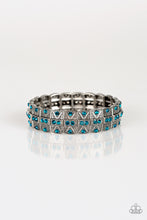 Load image into Gallery viewer, Paparazzi Modern Magnificence - Blue Bracelet
