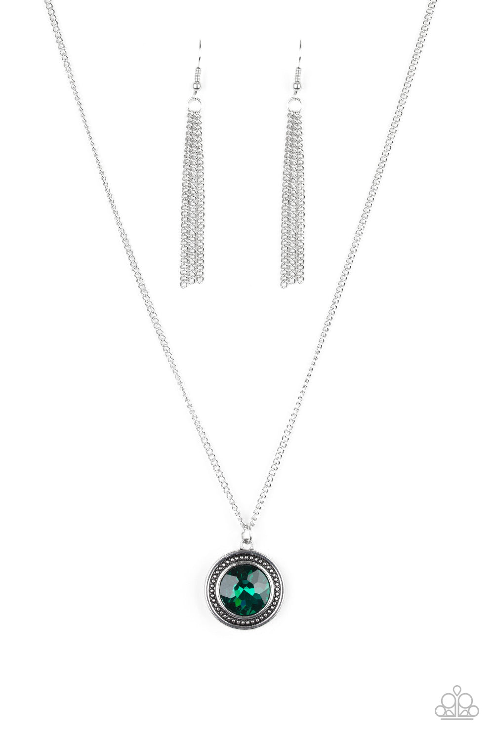 Paparazzi Mega Money - Green Necklace