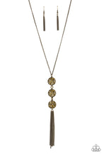 Load image into Gallery viewer, Paparazzi Triple Shimmer - Brass Necklace
