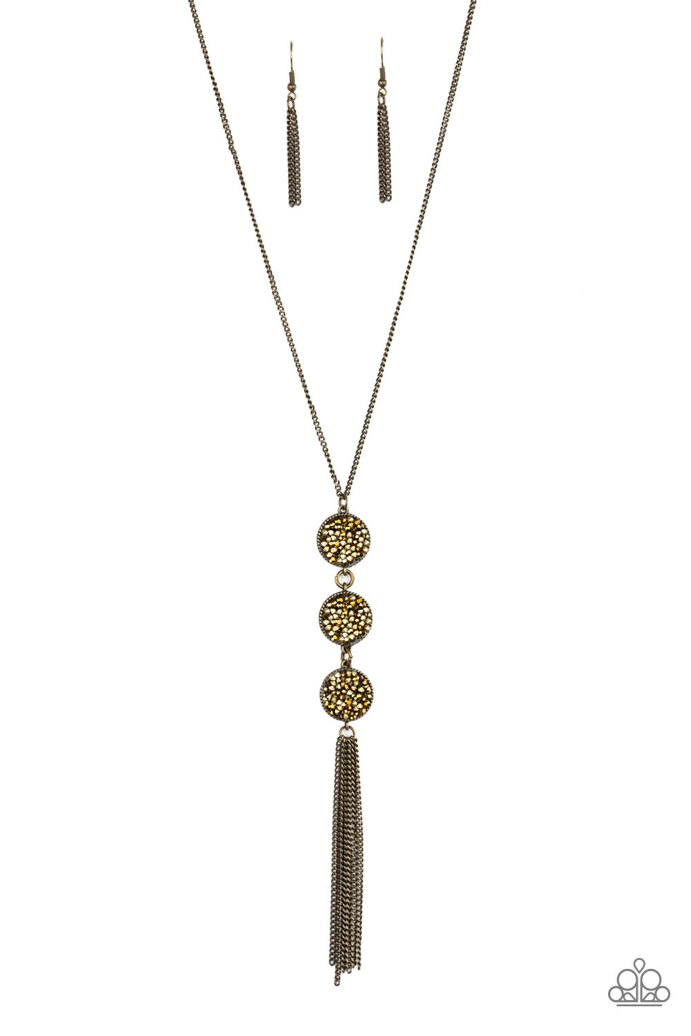 Paparazzi Triple Shimmer - Brass Necklace
