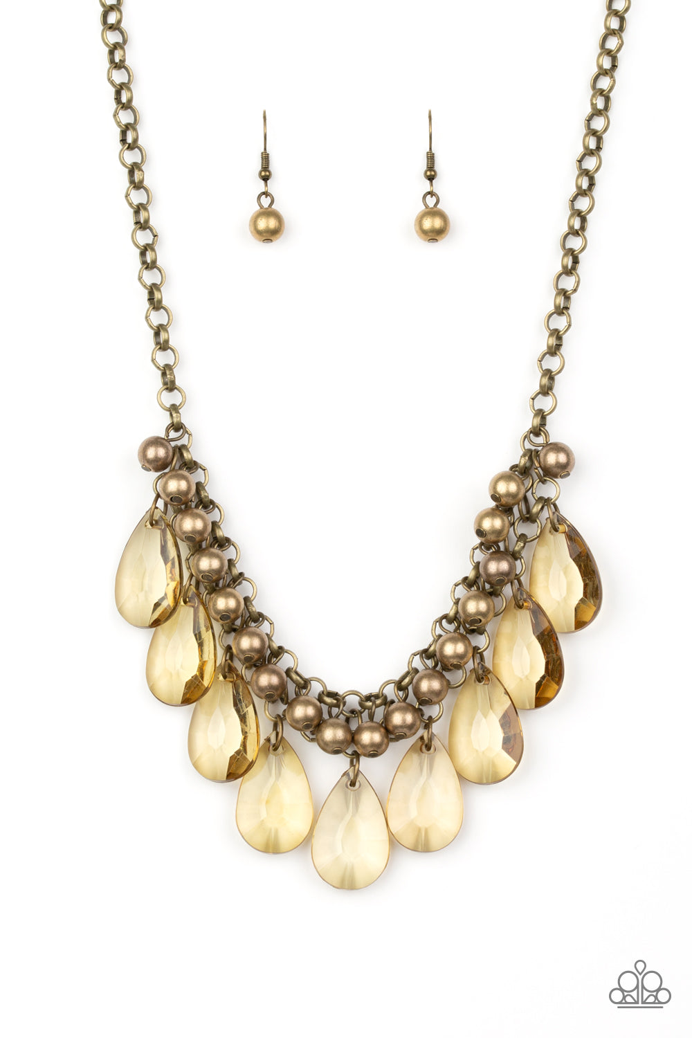 Paparazzi Fashionista Flair - Brass Necklace