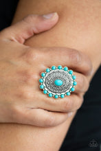 Load image into Gallery viewer, Paparazzi Mesa Mandala - Blue Ring
