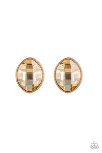 Paparazzi Movie Star Sparkle - Gold Earring