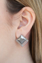 Load image into Gallery viewer, Paparazzi Stellar Square - Silver Earrings
