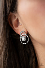 Load image into Gallery viewer, Paparazzi Dangerously Dapper - White Earring
