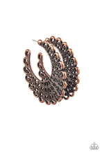 Load image into Gallery viewer, Paparazzi Funky Flirt - Copper Earrings
