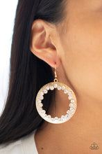 Load image into Gallery viewer, Paparazzi Gala Glitter - Gold Earrings
