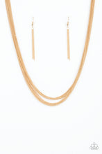 Load image into Gallery viewer, Paparazzi Backstage Bravado - Gold Necklace
