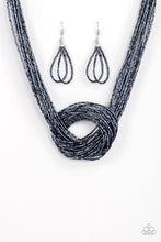 Load image into Gallery viewer, Paparazzi Knotted Knockout - Blue Necklace
