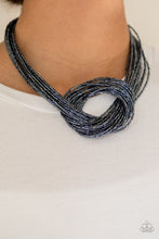 Load image into Gallery viewer, Paparazzi Knotted Knockout - Blue Necklace

