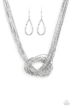 Load image into Gallery viewer, Paparazzi Knotted Knockout - Silver Necklace
