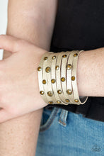 Load image into Gallery viewer, Paparazzi Go-Getter Glamorous - Brass Bracelet
