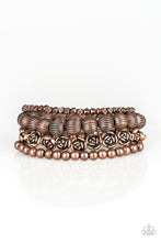 Load image into Gallery viewer, Paparazzi Rose Garden Gala - Copper Bracelet
