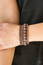 Load image into Gallery viewer, Paparazzi Rose Garden Gala - Copper Bracelet
