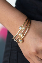 Load image into Gallery viewer, Paparazzi Be All You Can BEDAZZLE - Gold Bracelet

