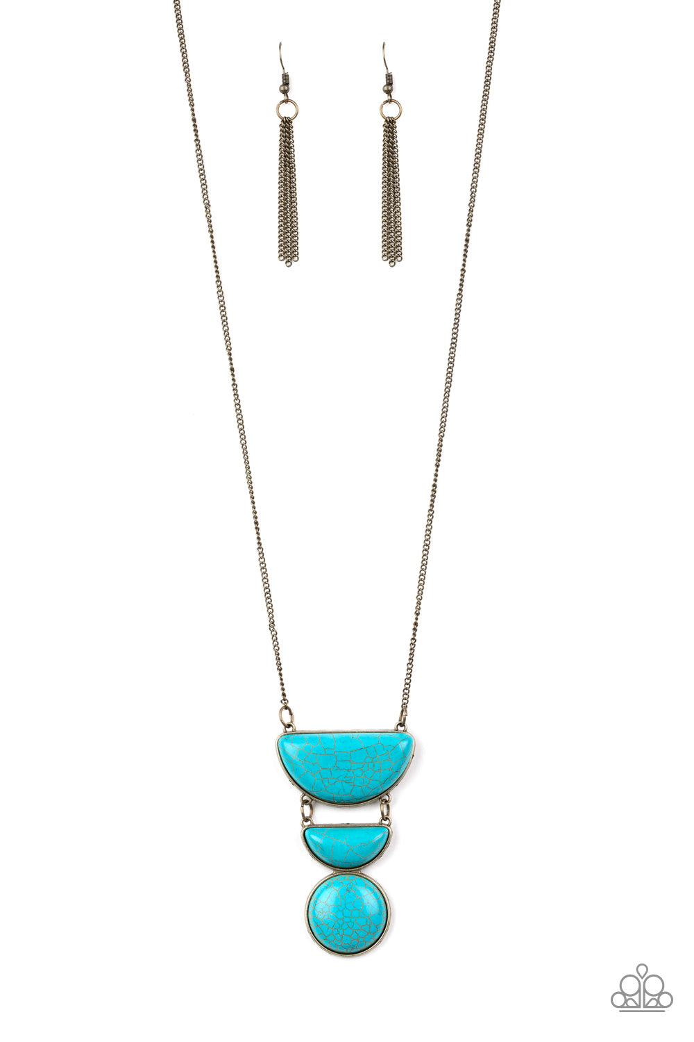 Paparazzi Desert Mason - Brass Necklace