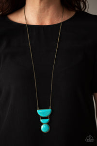 Paparazzi Desert Mason - Brass Necklace