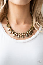 Load image into Gallery viewer, Paparazzi Stage Stunner - Brass Necklace
