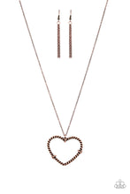 Load image into Gallery viewer, Paparazzi Straight From The Heart - Copper Necklace
