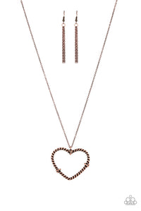 Paparazzi Straight From The Heart - Copper Necklace