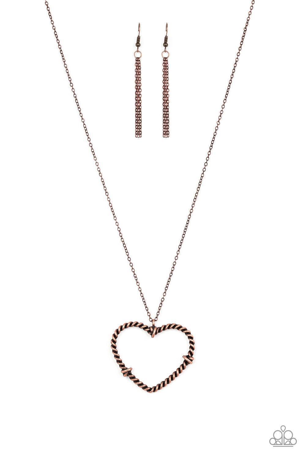 Paparazzi Straight From The Heart - Copper Necklace