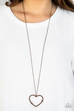 Load image into Gallery viewer, Paparazzi Straight From The Heart - Copper Necklace
