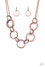 Load image into Gallery viewer, Paparazzi Jump Into The Ring - Copper Necklace
