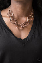 Load image into Gallery viewer, Paparazzi Jump Into The Ring - Copper Necklace
